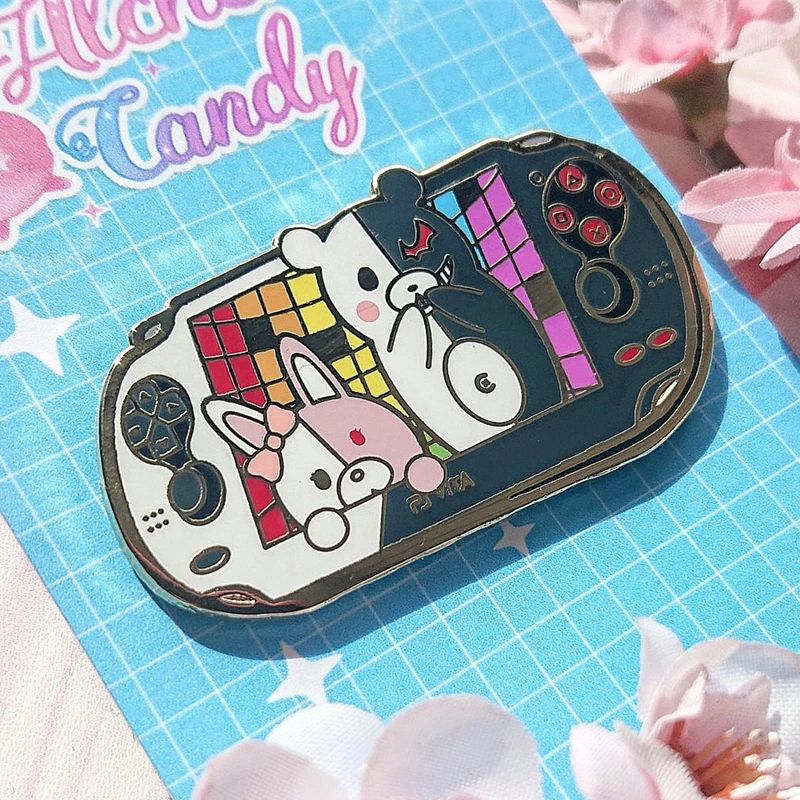 Danganronpa Monomi &amp Monokuma эмалированная брошь рюкзак шляпа сумка лацкан Значки для