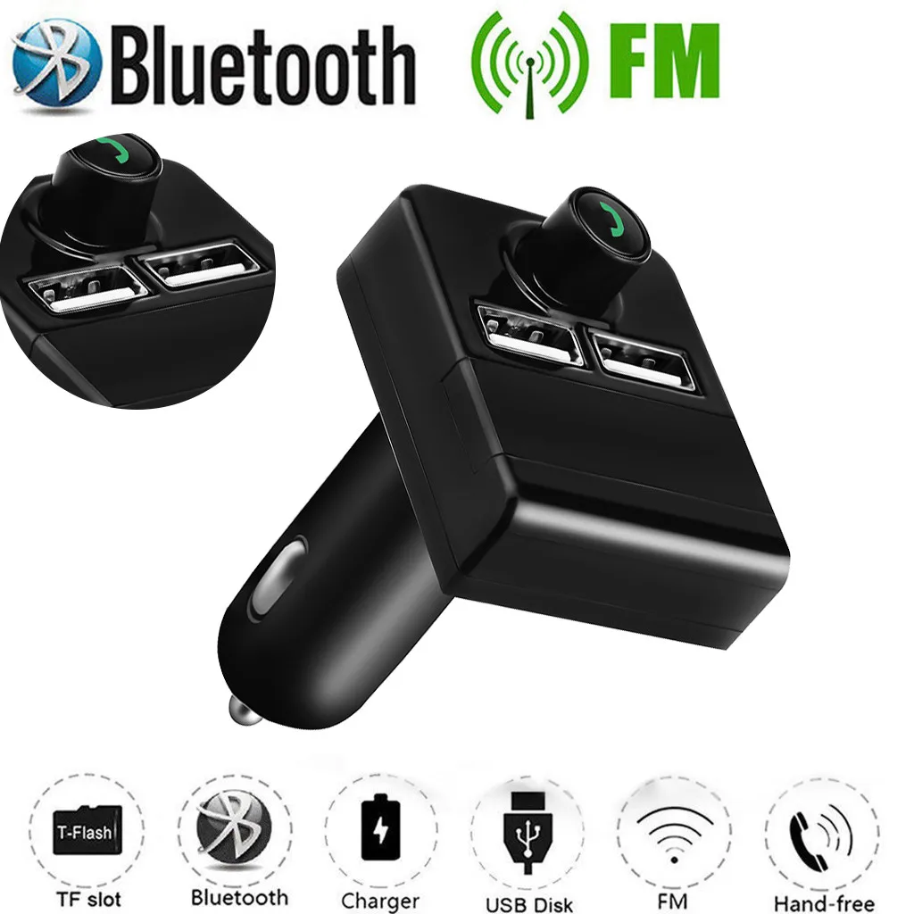 NEW Bluetooth 3.0 Car FM Transmitter Wireless Radio Adapter Dual USB 2.1A Charger Mp3 Player Car MP3 car Charger