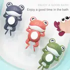 Машинной вязки с игрушки для ванной на возраст от 0 до 12 месяцев для детей Плавательный Бассейн Водные Игры Заводной заводные игрушки животных Краб лягушкой детские игрушки для игры в воде подарки