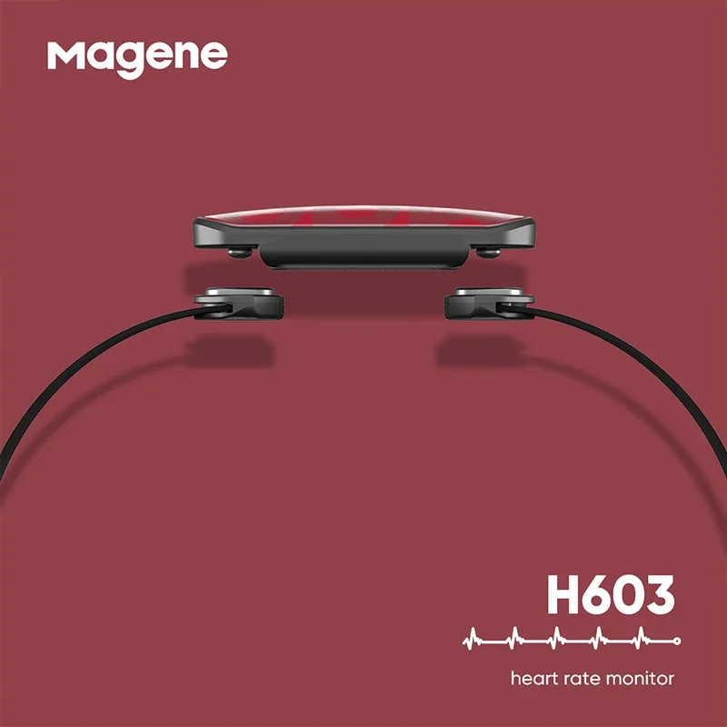 Монитор сердечного ритма Magene H603 Bluetooth с нагрудным ремешком компьютер велосипед