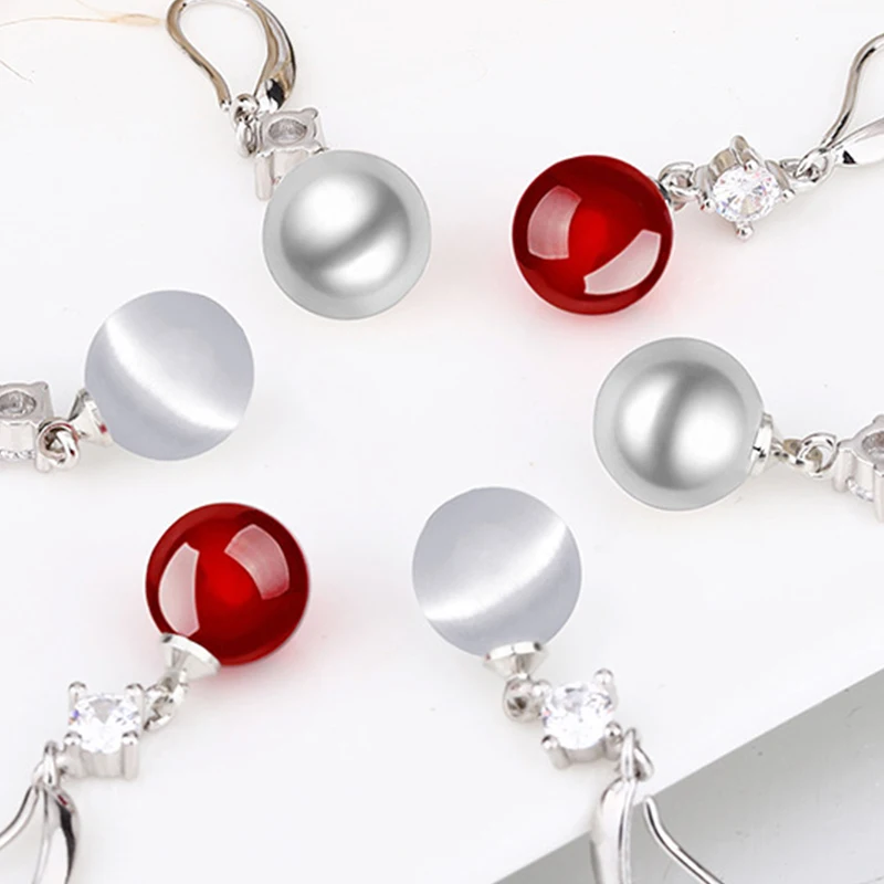 Элегантные серьги для женщин модные красные и белые капли 2021 женские свадьбы