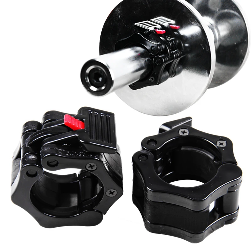 1 пара 25 мм 50 Spinlock штангой ошейники воротник замок Dumbell зажимы зажим Вес подъема