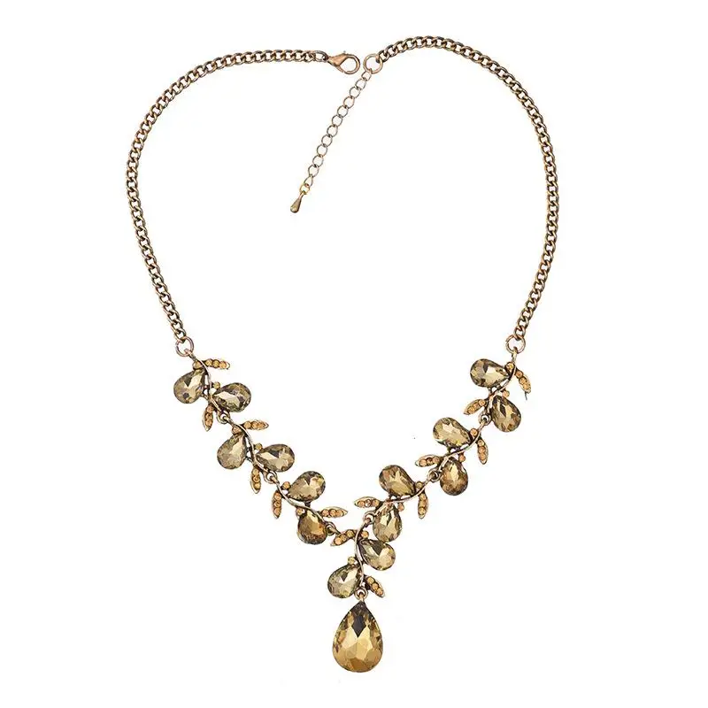 

Fashion Statement Choker Necklace Chain Neoglory Crystals Maxi Boho Chokers Clavicle Meaeguet Large Pendant Necklace Jewelry