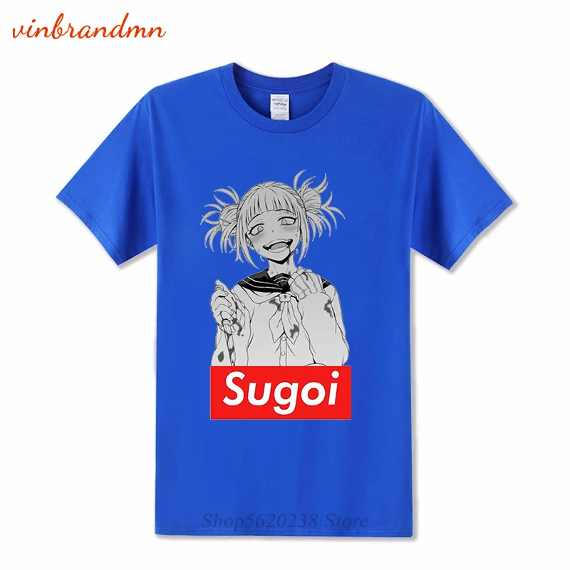 Мужские футболки с принтом Ahegao Waifu Toga Sugoi хлопковые мужские рисунком героев моя