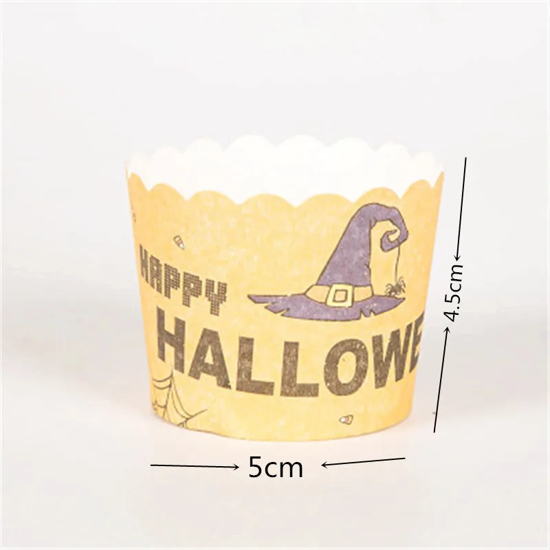 Хэллоуин призрак маффины бумажные обертки для кексов чашки выпечки чехлы торта