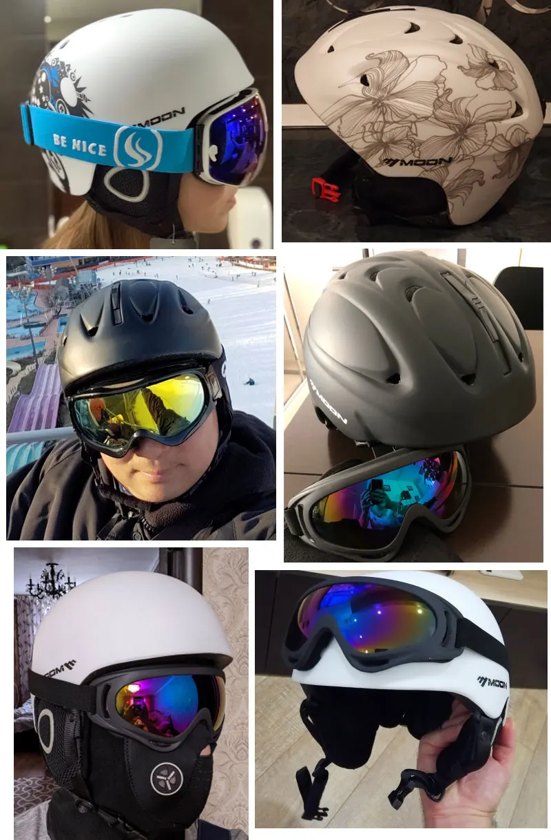 Чехол на шлем MOON Ski сноуборд для мужчин и взрослых защитный спортивный катания