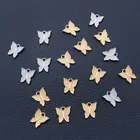 20 шт. позолоченныепосеребренныемилые мини-Бабочки металлические подвески DIY серьги ожерелье ювелирное ремесло для женщин A585