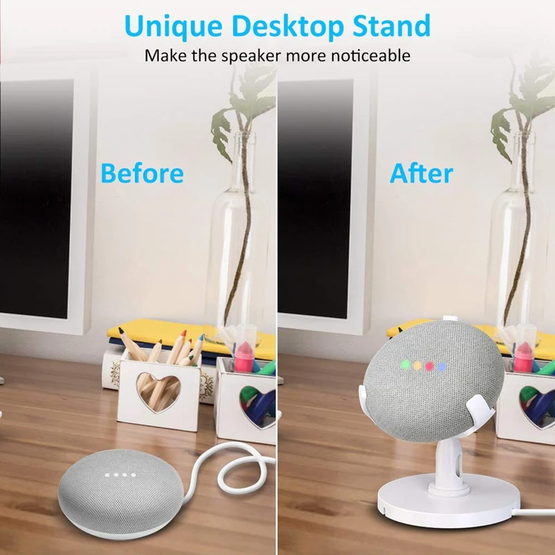 Настольный держатель для Google Home мини голосовые ассистенты 360 градусов