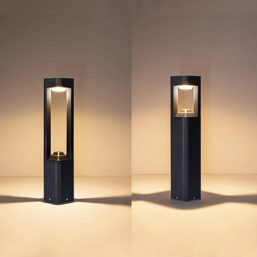 

10W Waterproof Garden Lawn Light Hotel Park Stand Post Bollard Lamp Outdoor Courtyard Villa Landscape Pathway Pillar Light