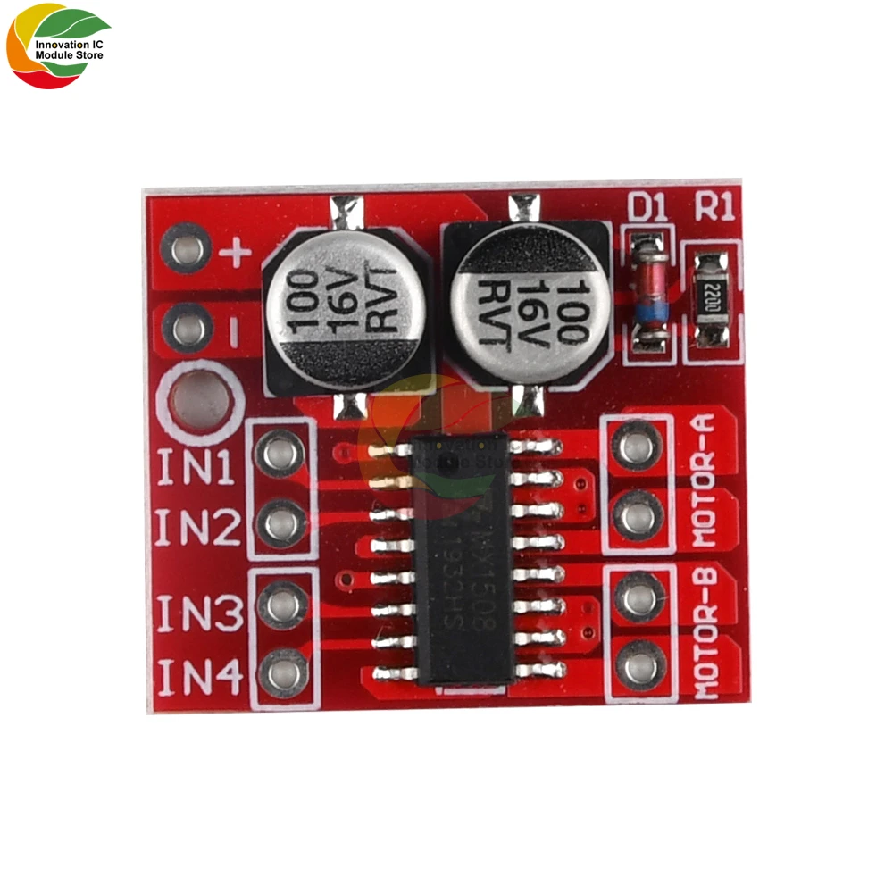 L298N L9110 1,5 a 2,5 A двухсторонний драйвер двигателя постоянного тока, фрикционная скорость, двойной H-образный мост, фрикционный переключатель с 4 проводами