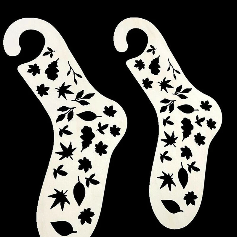 

2 pcs Natural Wooden Sock Blockers Knitting Sock Shapes Blockers Knitting Tools Handmade Sewing Accessories