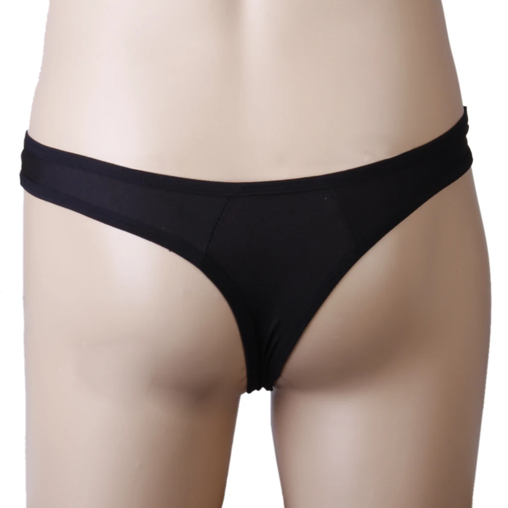 

Mens G-string Thong Stretch Pouch Charming Underwear Panty Black men's briefs taste Elephant Sexy Costume