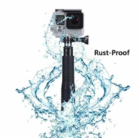 extendable selfie stick black aluminum alloy session handheld pole selfie stick monopod for gopro hero 7 6 5 4 32