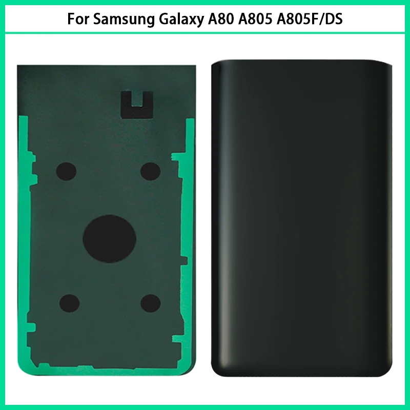Для Samsung Galaxy A80 A805 A805F/DS 3D стеклянная панель батарея задняя крышка Задняя Дверь