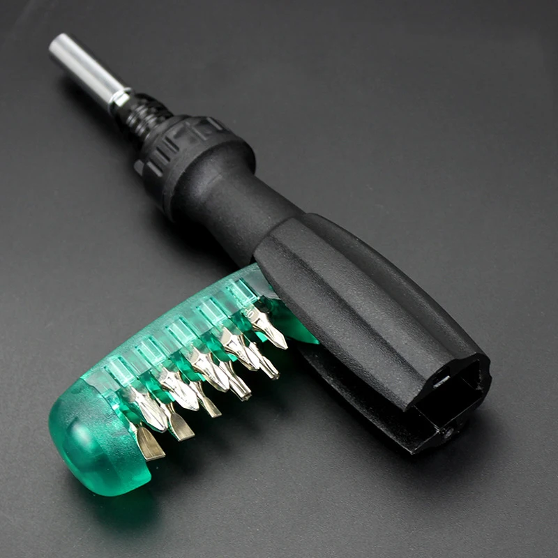 

11pcs ratchet screwdriver combination set Multifunctional telescopic screw driver Hidden batch head bit hand tools