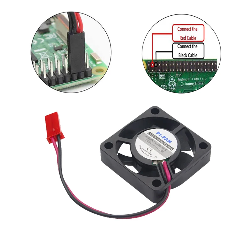 10 шт. Raspberry Pi охлаждающий вентилятор 5 в 2P бесщеточный кулер для процессора для Raspberry Pi 4 3 Модель B Pi 3 B+ для Orange Pi PC Retroflag