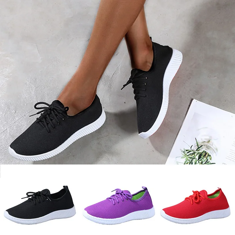 SHUJIN Lightwight Breathable Women Sports Shoes Female Running Walking Sneakers Anti-slip Athletics Training Gym | Обувь