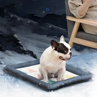summer cool dog bed pet mat cooling blanket breathable cat bed washable cold silk sofa portable travel sleep puppy supplier