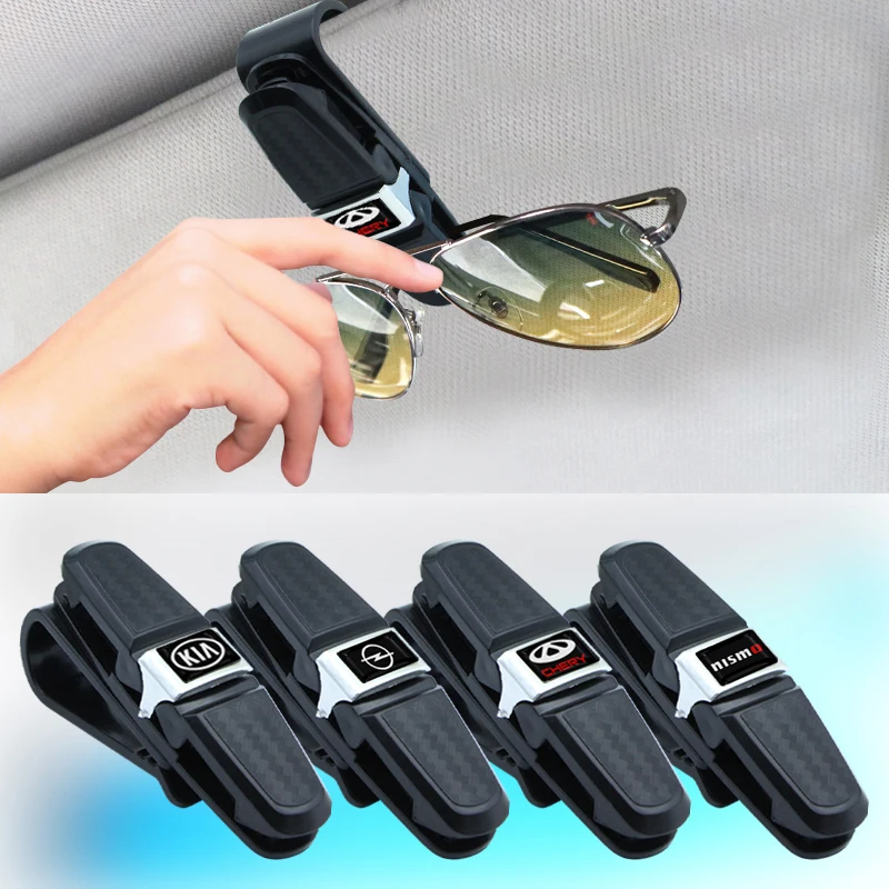 

Car Interior Universal Storage Clip Sunglasses Glasses Card Holder for Subaru Impreza Legacy Forester Xv Outback Car Accessories