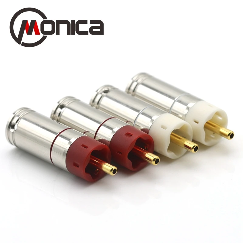 Латунная позолоченная одноточечная контактная головка-усилитель для телефона 4