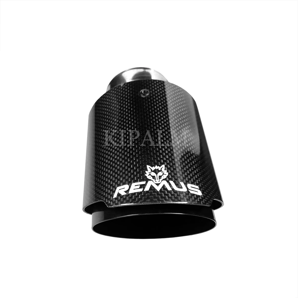 

1 piece Universal Straight Remus Sport glossy Carbon Fiber Exhaust Muffler Tips black Inner Pipe for BMW AUDI GOLF MAZDA La