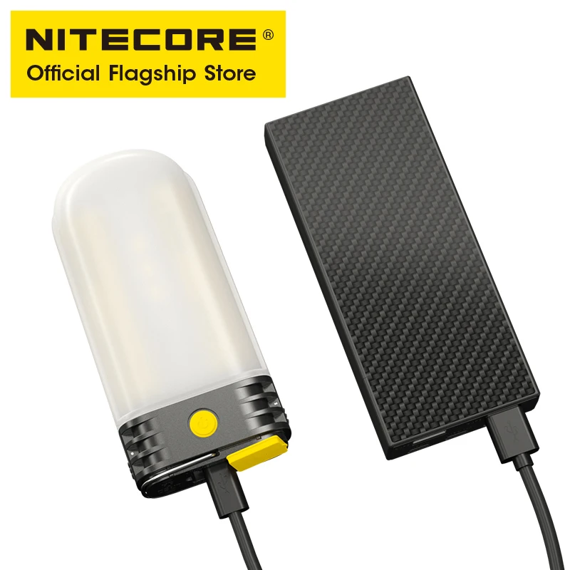 nitecore lr60 camping light power bank charger 280 lumen rechargeable portable led lantern with 18650 battery for usb c charging free global shipping