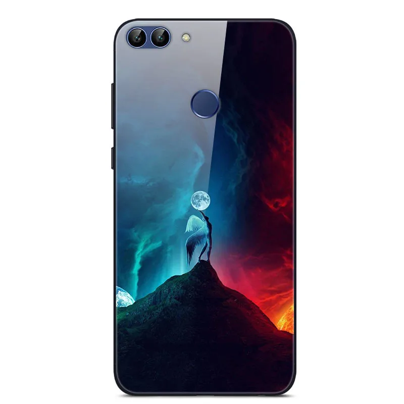 56 Для huawei P Smart Enjoy 7S чехол из закаленного стекла с изображением планеты космос, стеклянный чехол-накладка для huawei P Smart Coque Shell PSmart - Цвет: 56