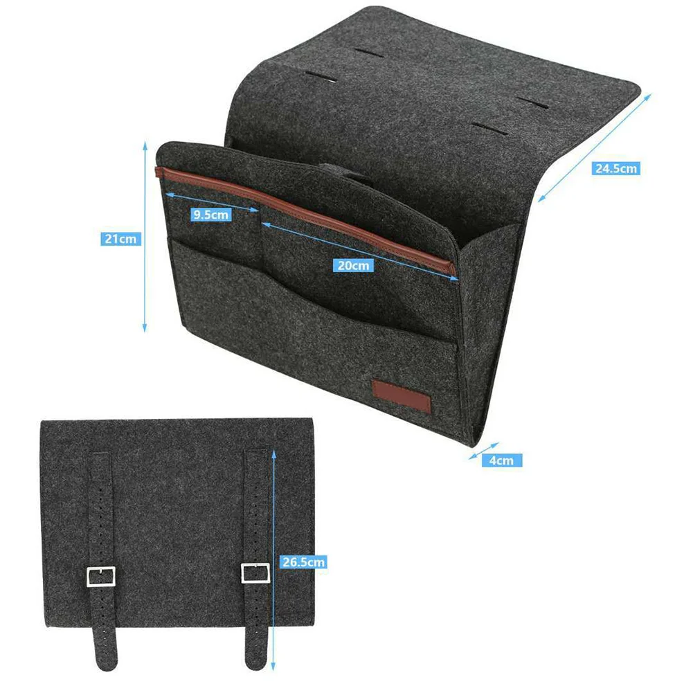 Фетровая подвесная сумка прикроватный держатель для хранения кровать карманы