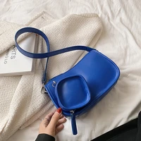 fashion womens shoulder bag female armpit bags for women summer solid color pu leather travel designer crossbody handbags