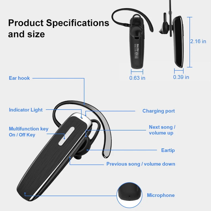 Беспроводные наушники LC-B30 Bluetooth V5.0 HD музыкальные с шумоподавлением Спортивная