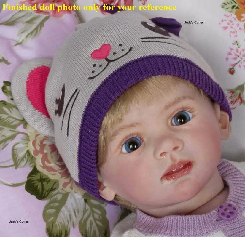 NPK 24 дюйма reborn комплект для малышей фридолин реалистичный Мягкий силиконовый винил Настоящее нежное прикосновение Неокрашенный пустой набор кукол