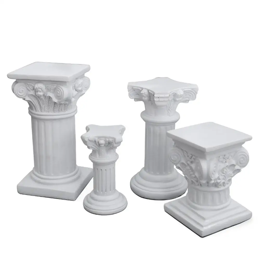 

Nordic Roman Pillar Resin Classical Architecture Roman Column Garden Statue Shooting Scene Miniature Ornaments Home Decoration