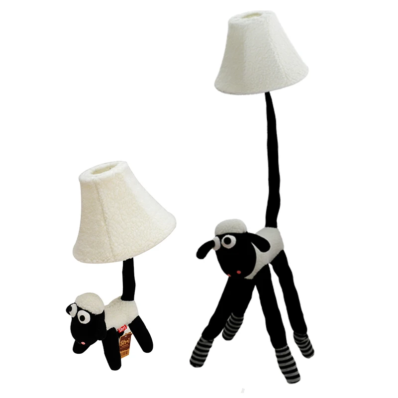 

The lamb Sean cartoon cloth lamp modern pastoral lamp lovely children's bedroom bedside lamp