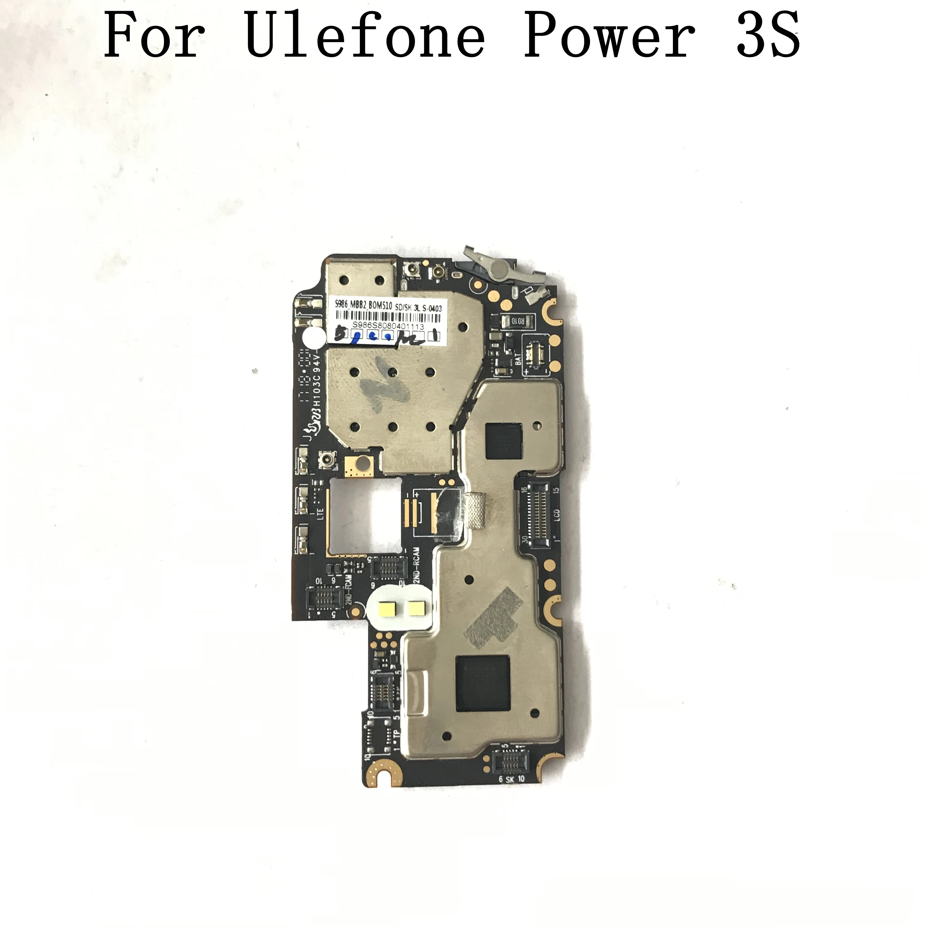 Ulefone Power 3S б/у материнская плата 4G ram + 64G rom для ремонт починка Часть Замена|Платы