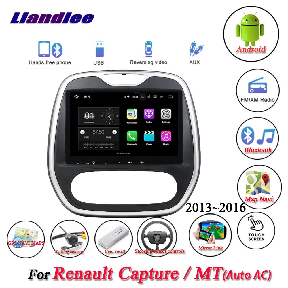 

Car Android System For Renault Capture/MT Auto AC 2013-2016 Multimedia Player Radio FM GPS Navigation Screen