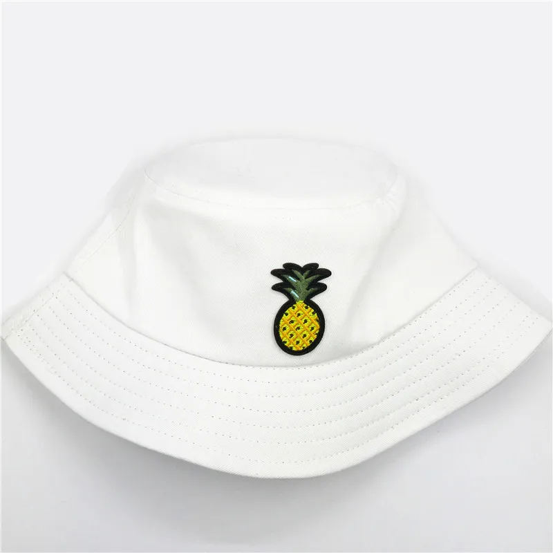 LDSLYJR хлопковая Панама с вышивкой ананаса рыбацкая шляпа уличная дорожная от
