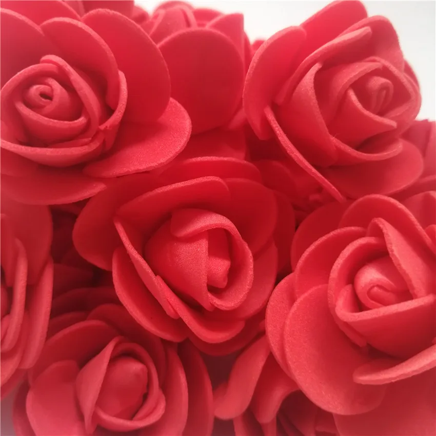 200pcs red 8 цветов 20 см искусственные цветы Роза Микки День Святого Валентина подарок подруге юбилей подарок на день рождения романтические украшения - Цвет: 200pcs red