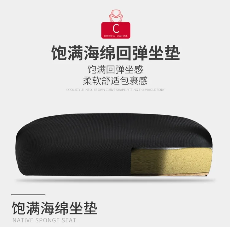 Вращающийся Наклонный мягкий игровой стул диван кровать из эко кожи для ноутбука