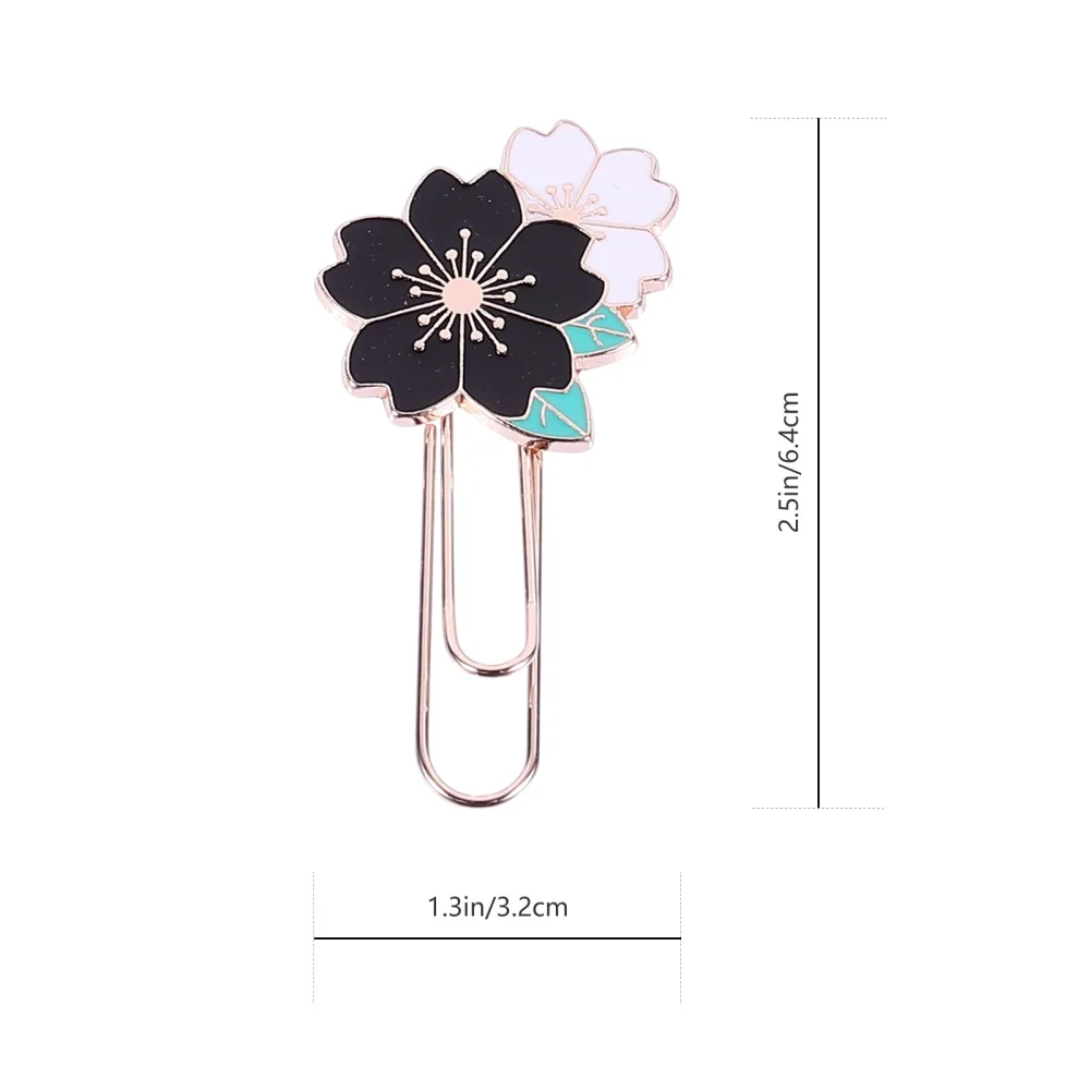 

3pcs Creative Paper Clip Sakura Design Metal School Office Accessories