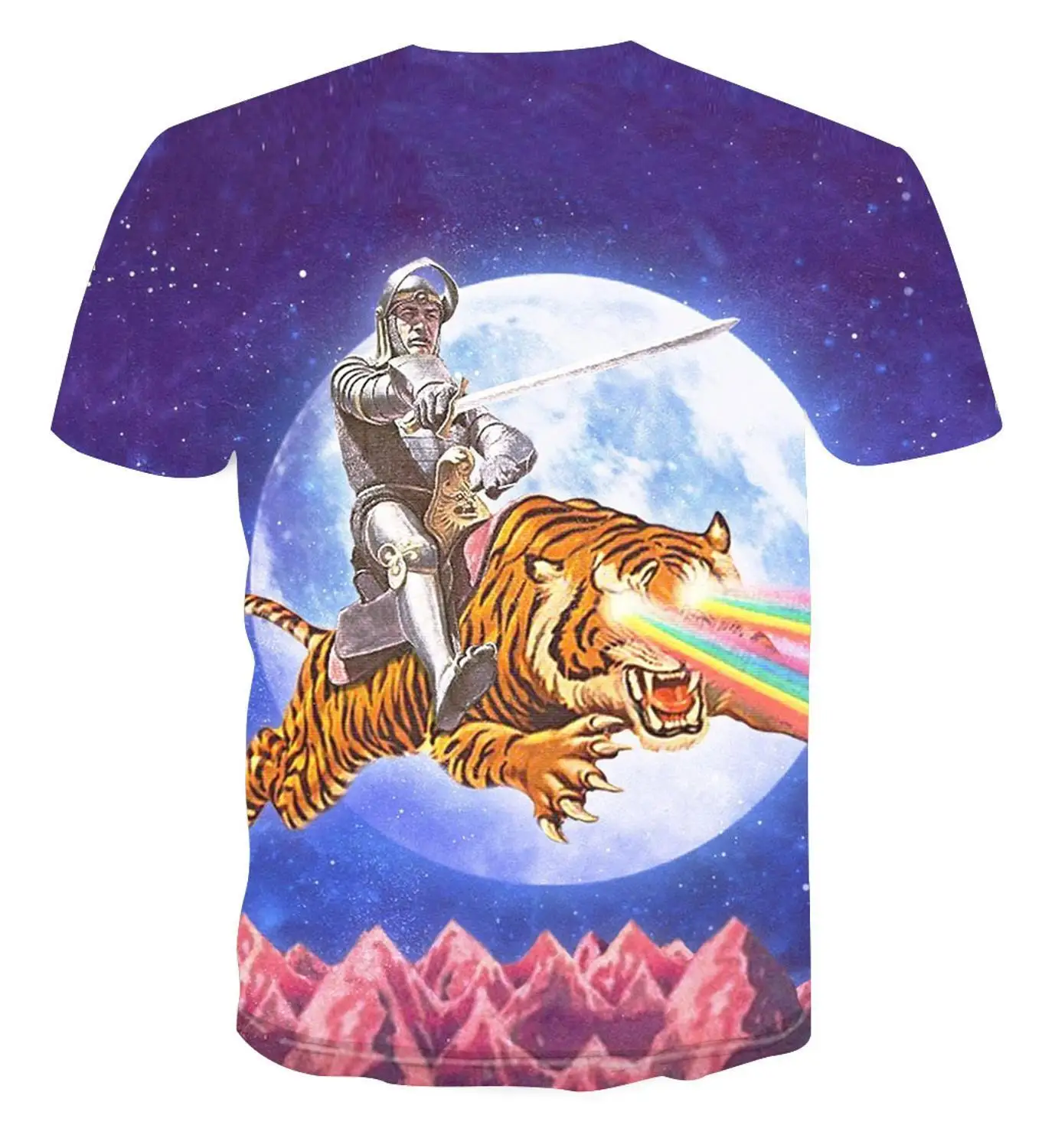

2020 Popular 3d Trendy Fashion Creative Astronaut Cartoon Color Picture T -Shirt Men 'S Trend Cool And Versatile S -6xl
