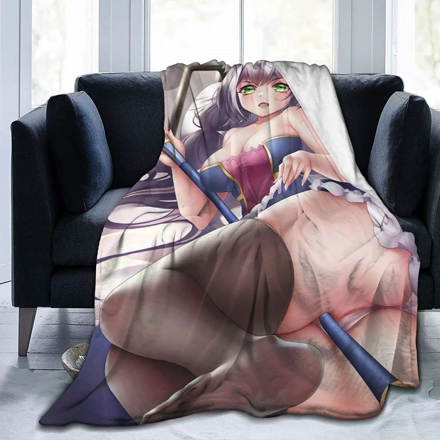 

Одеяло Фланелевое в эстетике аниме для девочек, супермягкое плюшевое теплое покрывало для аниме, пикантное постельное белье для детей и взр...