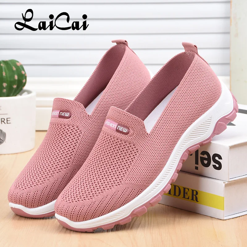 

Женские кроссовки на плоской подошве, уличные кроссовки с воздушной подушкой, легкие дышащие модные носки для ног, женская обувь, сетчатая о...