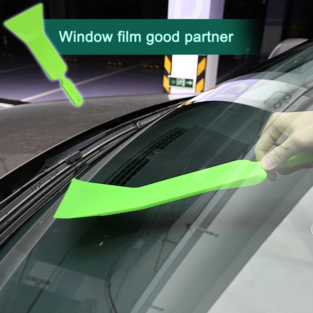 Car Vinyl Film Wrapping Scraper Long Handle Squeegee Car Window Tint Solar Film Scraper Car Glass Water Wiper Cleaning Tool
