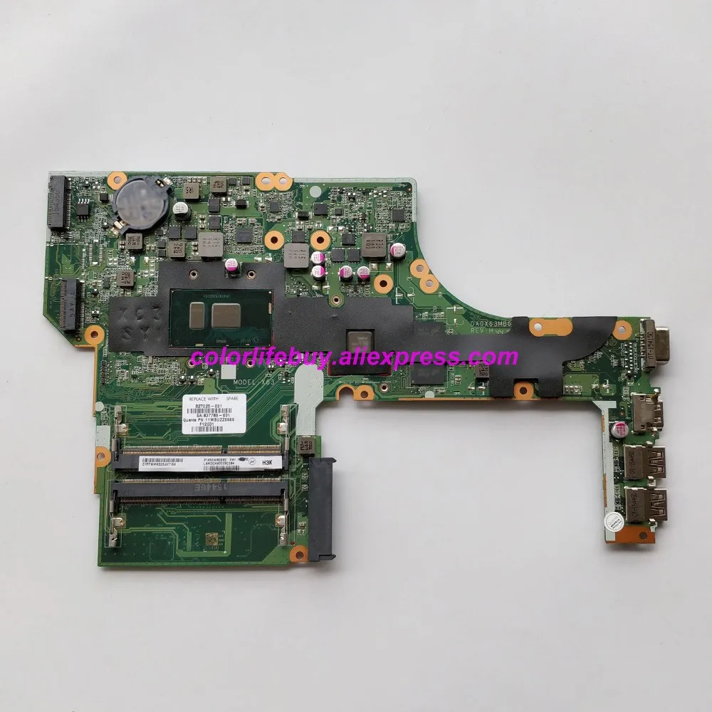 

Genuine 827025-601 827025-001 2GB Graphics i5-6200U CPU DA0X63MB6H1 Motherboard Mainboard for HP ProBook 450 470 G3 NoteBook PC