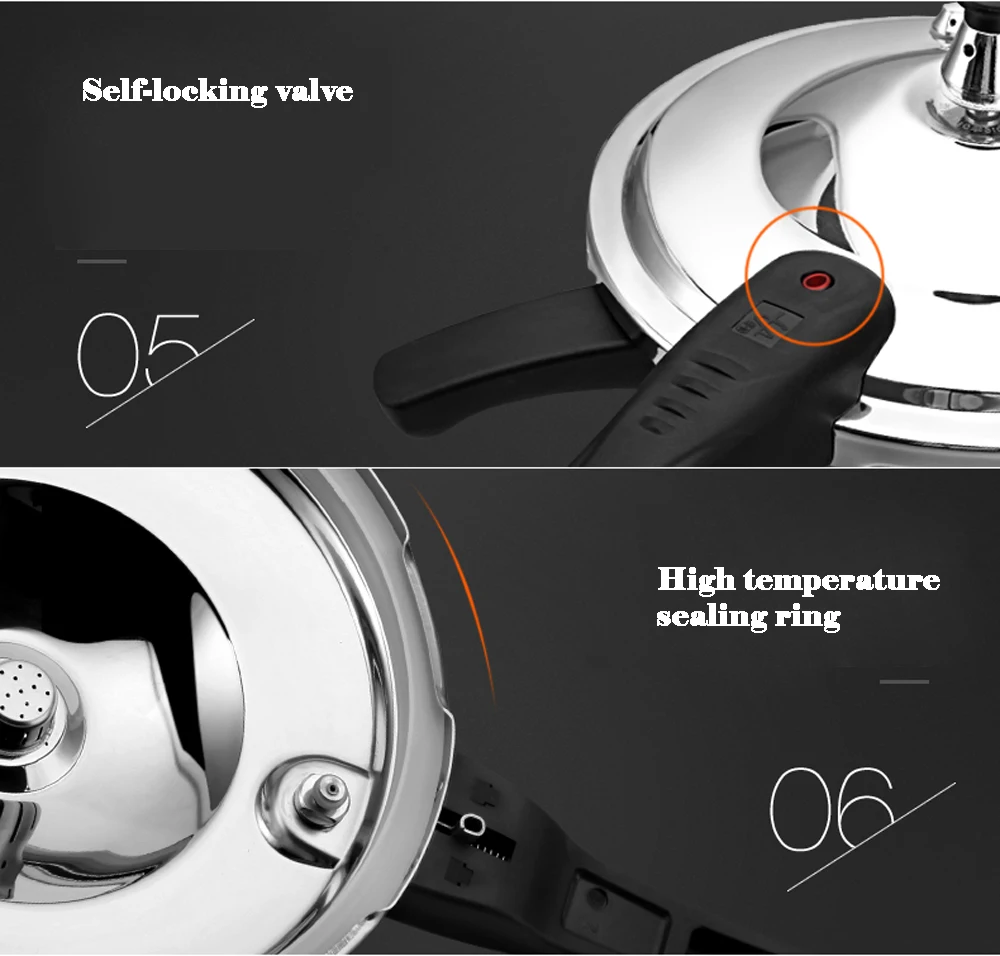 Кухонная скороварка 3-8 л из алюминиевого сплава газовая плита для приготовления