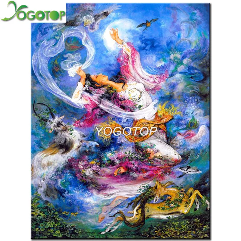 

5d Full Scenic Diamond Painting Accessories Diamond Mosaic abstract beauty woman diamond Embroidery landscape Picture art YY4462