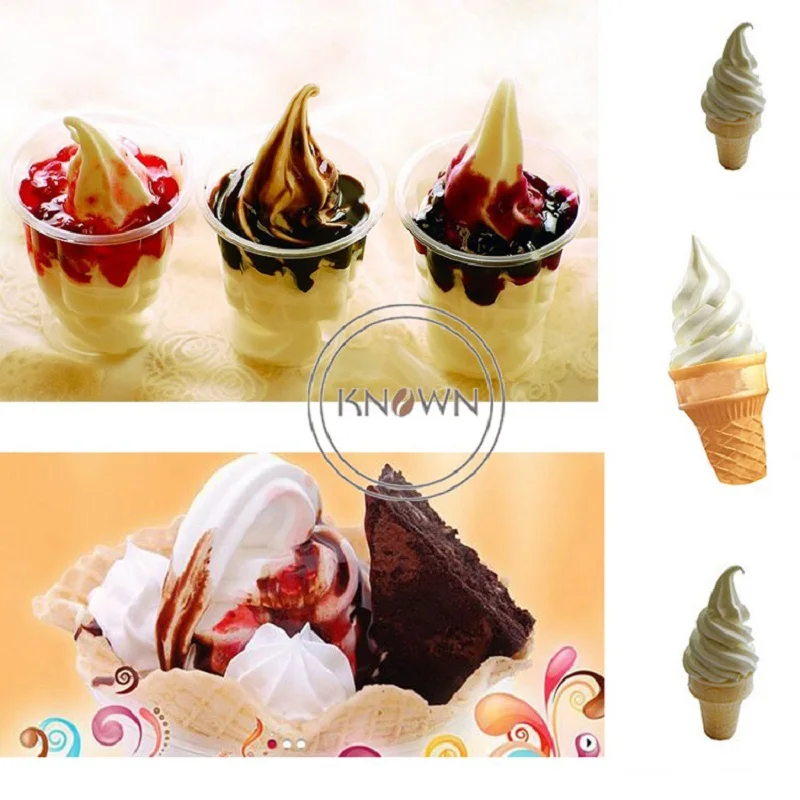 Table desktop stainless steel 22L mcdonald's mini 3 flavors soft serve ice cream sundae cone making machine free | Бытовая техника