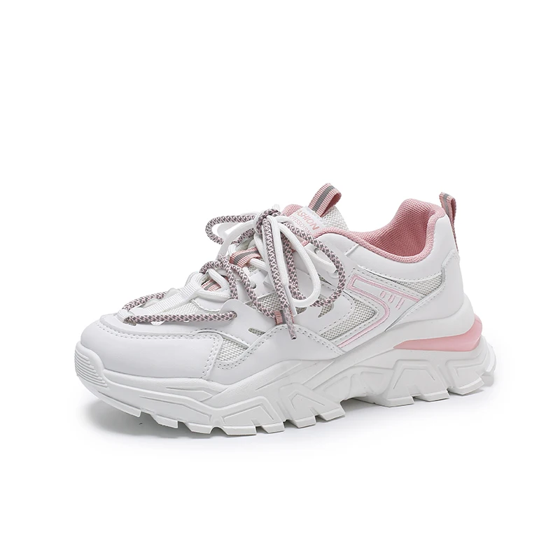 

Ginita Chunky Sneakers Shoes Women Spring New Green Fashion Sneakers Shoes Thick Sole Height 5CM Women's Shoes tenis de mujer