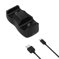 dual seat fast charging dock station dual charger adapter for sony ps5 game controller in line type c port charging