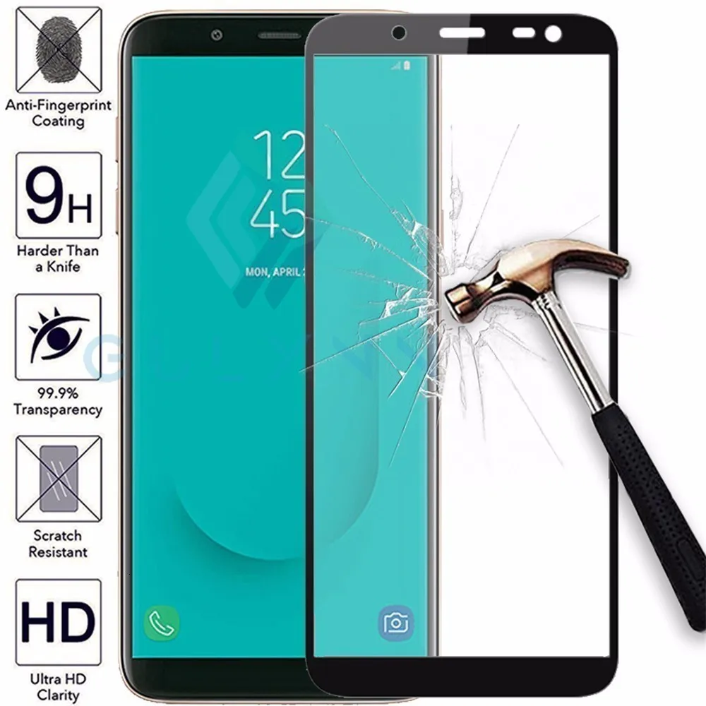 3D полное покрытие из закаленного стекла для samsung Galaxy A8 6 J4 J6 Plus M10 безопасная защита экрана для samsung J7 Duo Max J3 GlaS